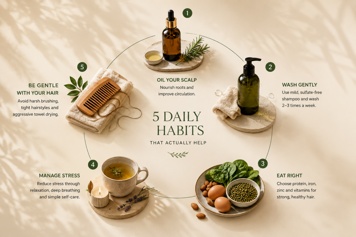 Ultimate Hair Fall Remedies with Oils hairfall habits
